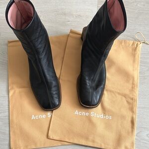 Acne Black Ankle Boots